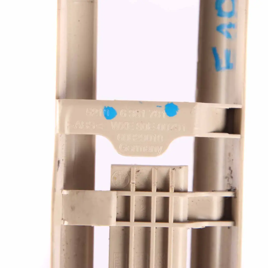 Front Seat Cover BMW F01 F02 F10 Left Rear Rail Cover Panel Oyster to with Part number 9175077 Front Seat Cover BMW F01 F02 F10 Left Rear Rail Cover Panel Oyster - SKU 9175077 - Part number 9175077