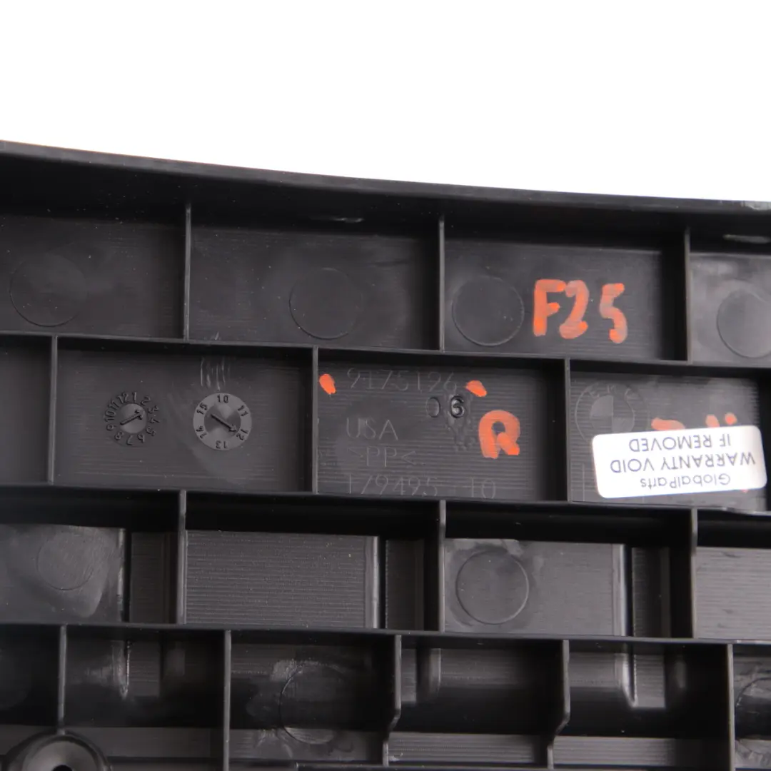 BMW X3 F25 Piano Del Bagagliaio Destro O/S Supporto Portabagagli - SKU 9175126 - Numero di parte 9175126