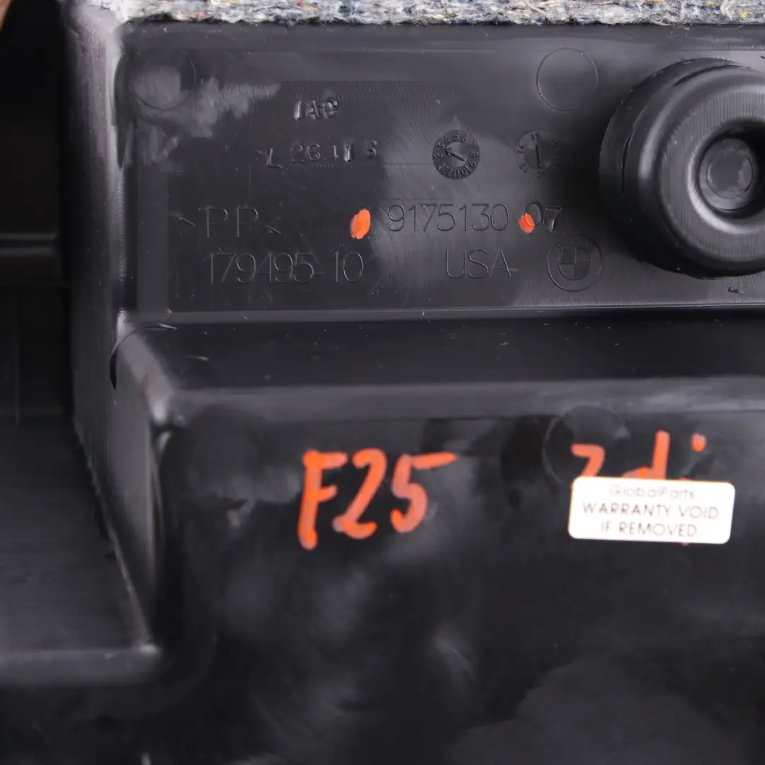 Tronco Montaggio Tool Box Portaoggetti Posteriore per BMW X3 F25 con numero di parte 9175130 BMW X3 F25 Tronco Montaggio Tool Box Portaoggetti Posteriore - SKU 9175130 - Numero di parte 9175130