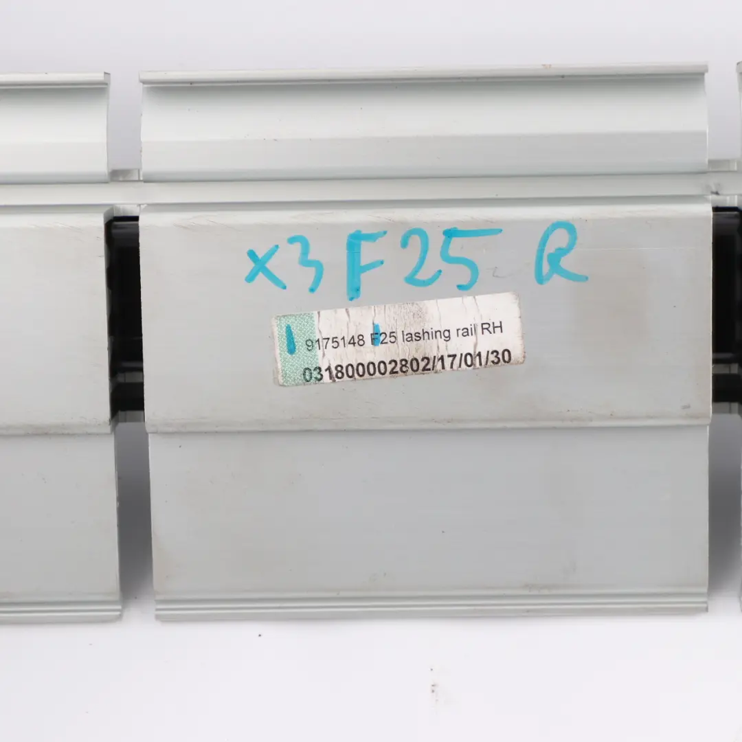 Maletero Portón Trasero Riel Fijación Derecho Compartimento para BMW X3 F25 con número de pieza 9175148 BMW X3 F25 Maletero Portón Trasero Riel Fijación Derecho Compartimento - SKU 9175148 - Número de pieza 9175148