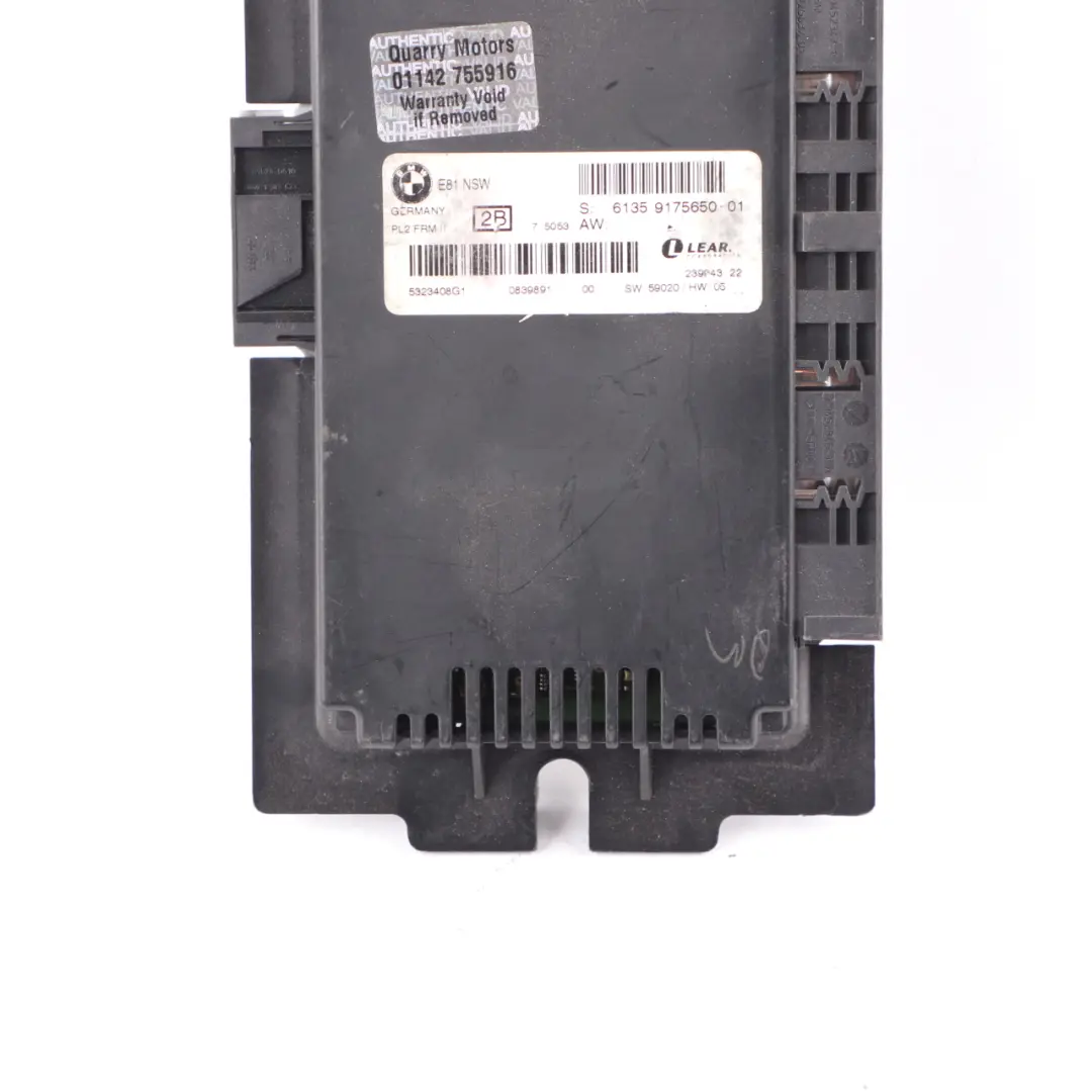 NSW ECU Light Control Unit Module Footwell Module PL2 FRM II to BMW E87 with Part number 9175650 BMW E87 NSW ECU Light Control Unit Module Footwell Module PL2 FRM II - SKU 9175650-1 - Part number 9175650