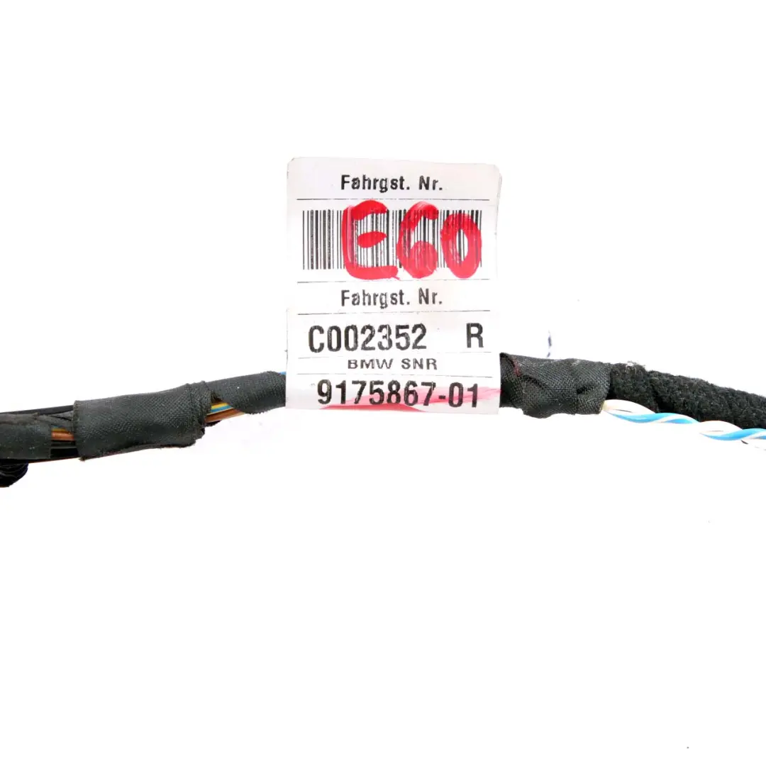 BMW 5 Series E60 E61 Cable Loom Door Wiring Harness - SKU 9175867 - Part number 9175867