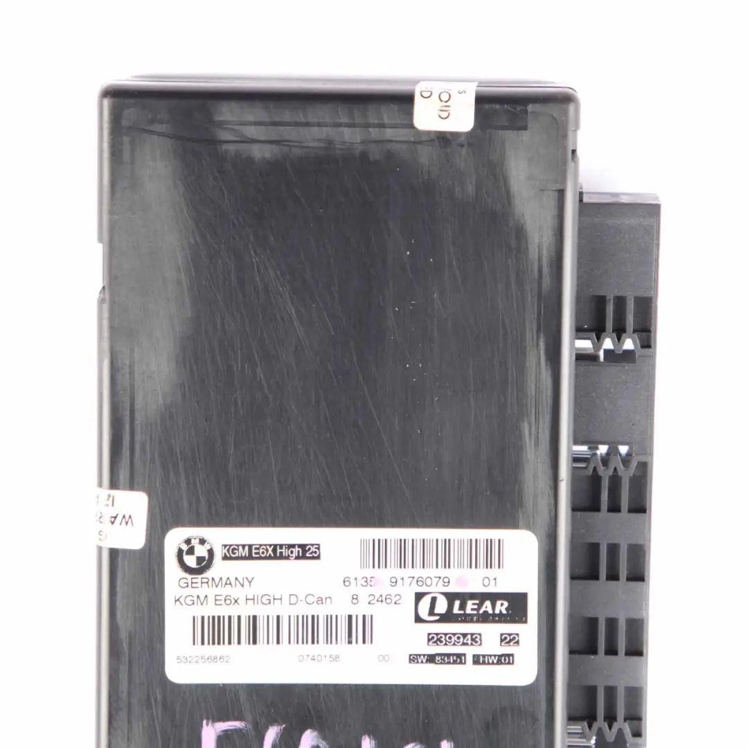 BMW E60 E64 LCI Body Gateway Module ECU Control Unit KGM E6X High D-Can - SKU 9176079 - Part number 9176079