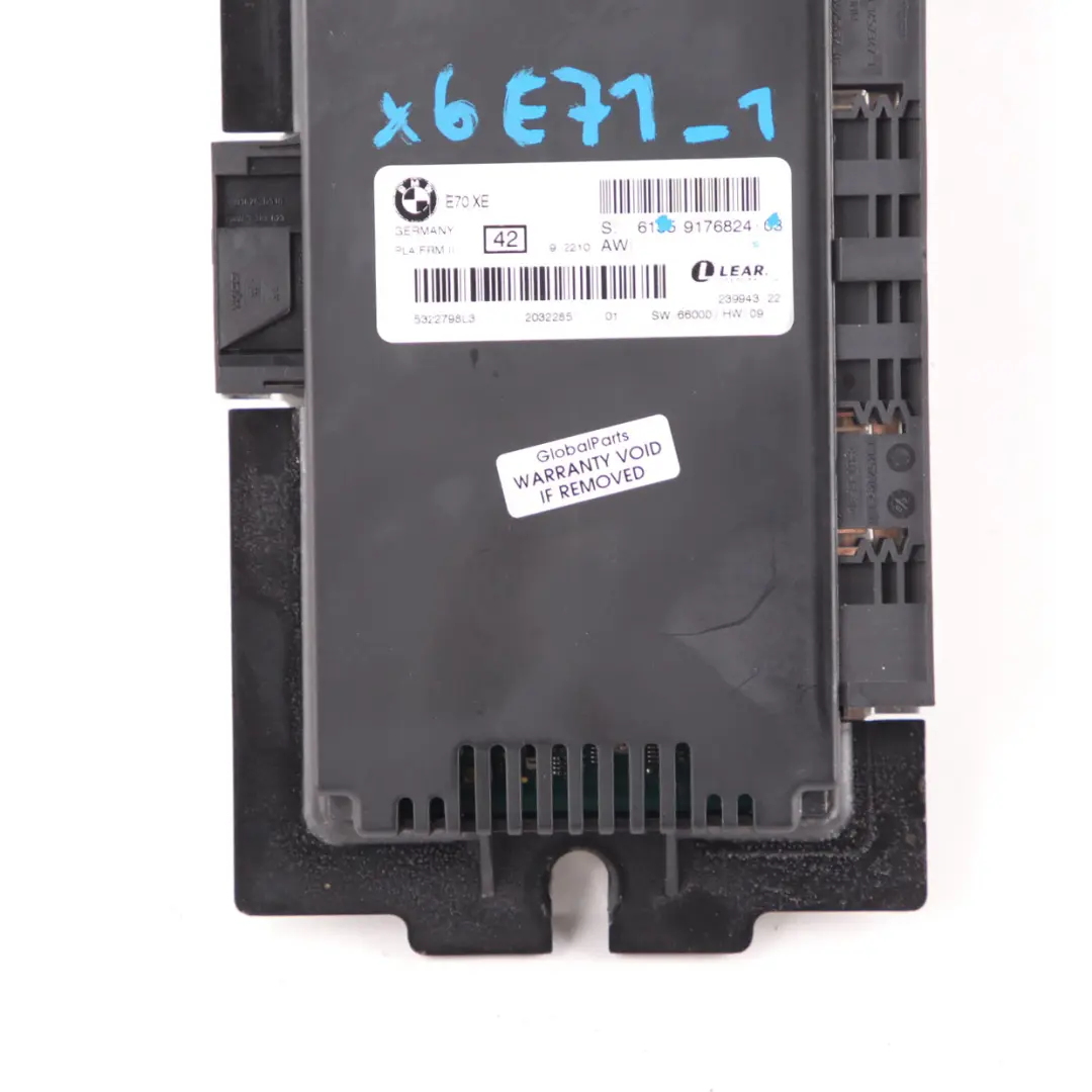 Footwell Light Control Module Unit LEAR PL4 FRM II to BMW X6 E71 with Part number 9176824 BMW X6 E71 Footwell Light Control Module Unit LEAR PL4 FRM II - SKU 9176824-1 - Part number 9176824