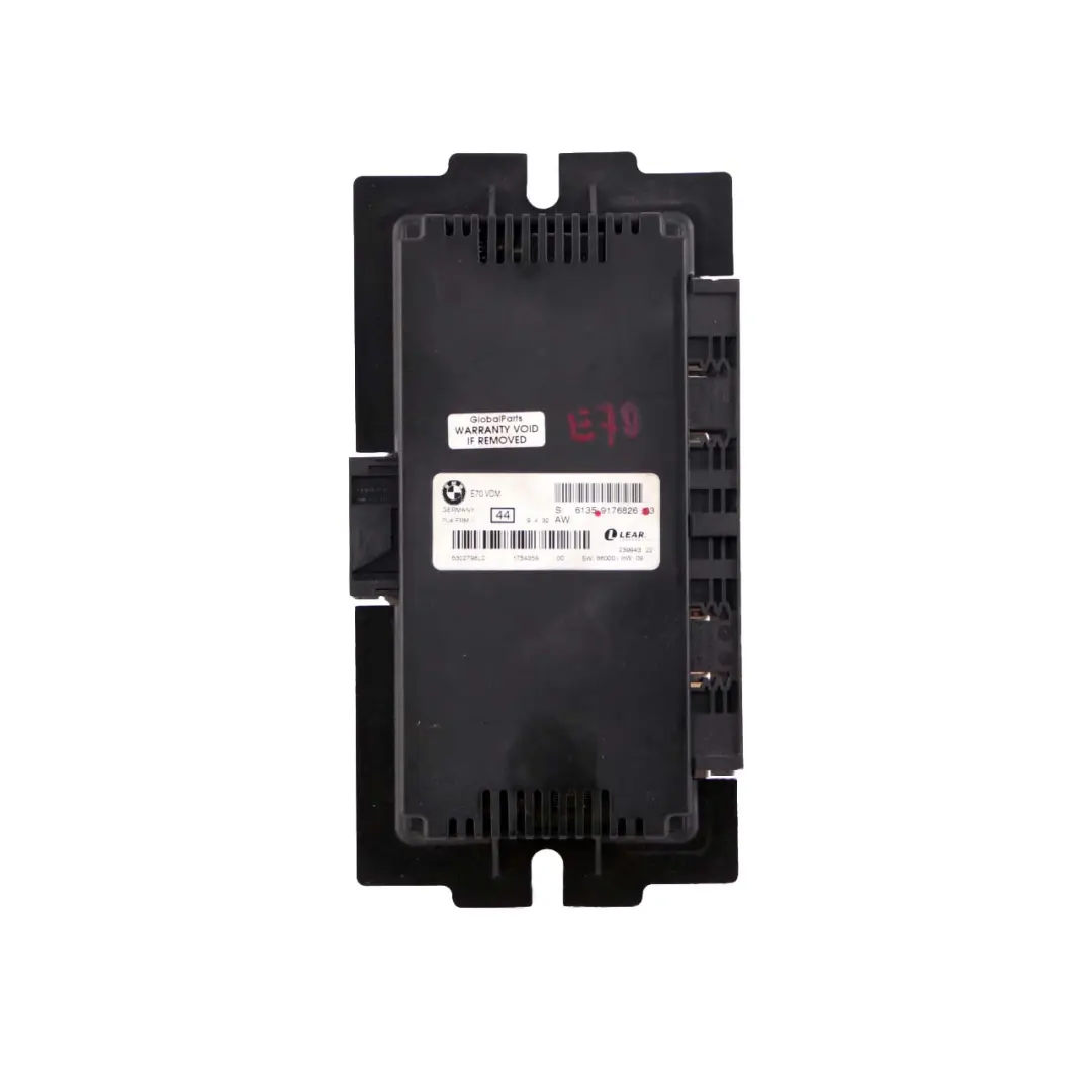 Footwell Luz Módulo Unidad de Control ECU VDM PL4 FRM II Lear para BMW X5 E70 con número de pieza 9176826 BMW X5 E70 Footwell Luz Módulo Unidad de Control ECU VDM PL4 FRM II Lear - SKU 9176826 - Número de pieza 9176826