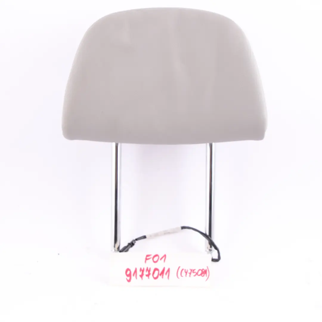 Headrest Comfort Active Electric Front Leather Grey to BMW F01 F02 Seat with Part number 9177011 BMW F01 F02 Seat Headrest Comfort Active Electric Front Leather Grey - SKU 9177011 - Part number 9177011