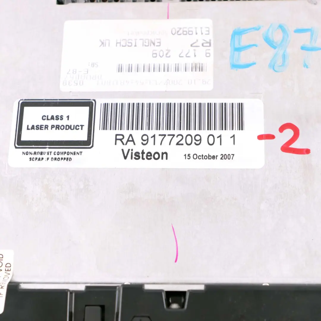 Radio Lecteur CD Audio Business pour BMW 1 3 X1 E81 E82 E84 E87 E90 E91 E92 2 à propos du numéro de pièce 9177209 BMW 1 3 X1 E81 E82 E84 E87 E90 E91 E92 2 Radio Lecteur CD Audio Business - SKU 9177209-2 - Numéro de pièce 9177209