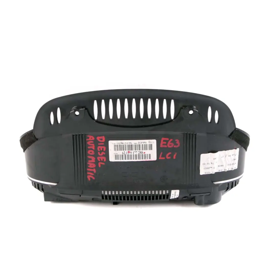 M57N2 Instrument Cluster Speedo Clocks Automatic MPH to BMW 6 E63 E64 LCI with Part number 9177288 BMW 6 E63 E64 LCI M57N2 Instrument Cluster Speedo Clocks Automatic MPH - SKU 9177288 - Part number 9177288
