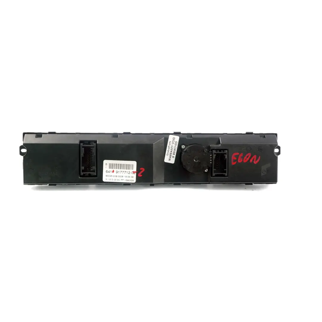 BMW 5 E60 E61 LCI 2 Basis Automatic Air Conditioning Control Unit - SKU 9177712-2 - Part number 9177712