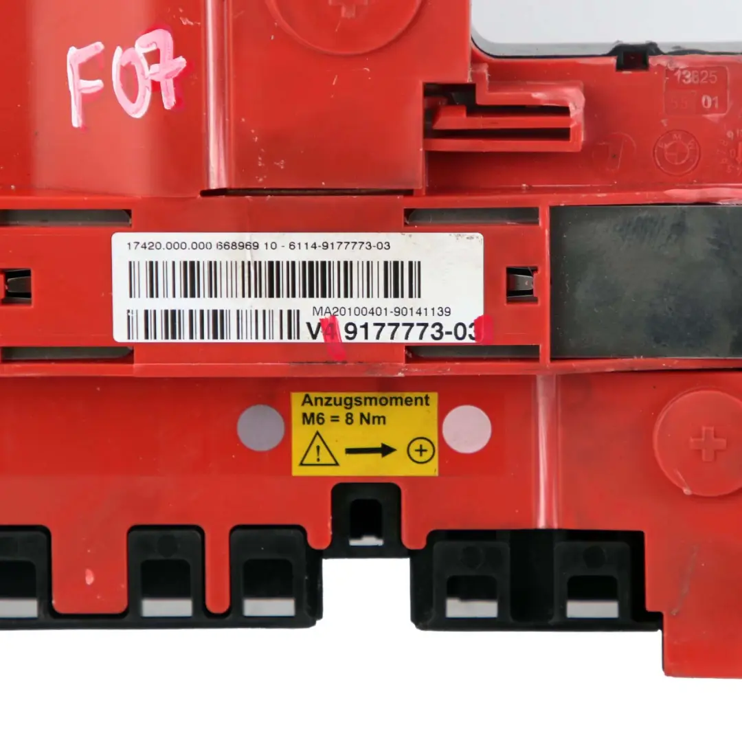 Batterie Strom B Verteilerkasten hinten für BMW 5 7 F01 F07 F10 F11 mit Teilenummer 9177773 BMW 5 7 F01 F07 F10 F11 Batterie Strom B Verteilerkasten hinten - SKU 9177773 - Teilenummer 9177773