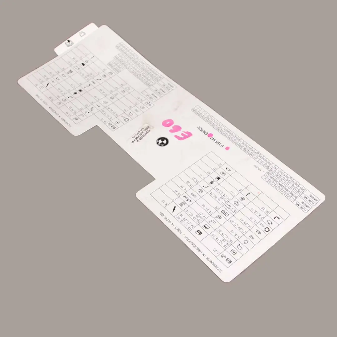 Karta Lokalizacji Obsadzenia Bezpieczników Schemat 9156547 do BMW E60 LCI E61 o numerze 9177871 BMW E60 LCI E61 Karta Lokalizacji Obsadzenia Bezpieczników Schemat 9156547 - SKU 9177871 - Numer Części 9177871