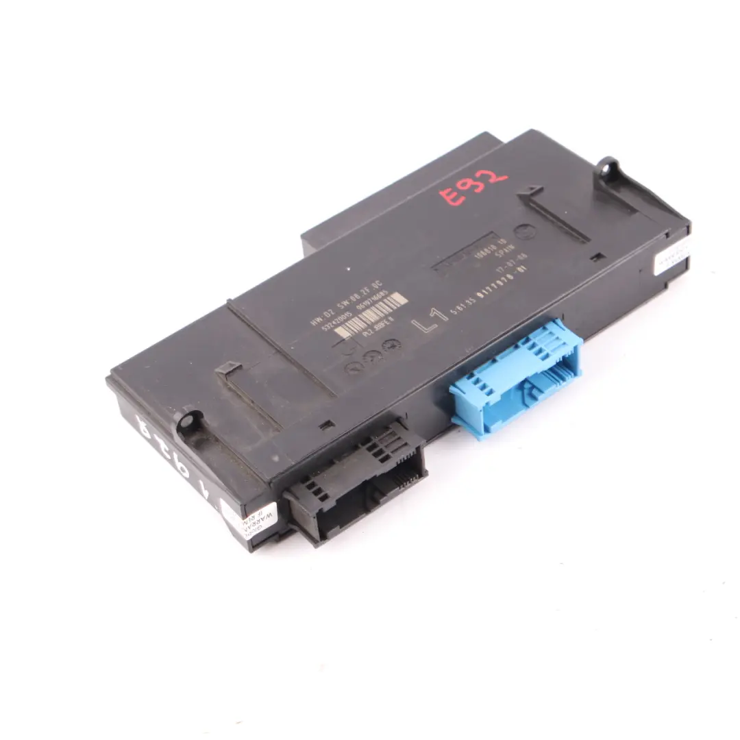 Ecu Modulo Controllo Corpo Scatola Giunzione L1 Pl2 Jbbfe per BMW E92 con numero di parte 9177978 BMW E92 Ecu Modulo Controllo Corpo Scatola Giunzione L1 Pl2 Jbbfe - SKU 9177978 - Numero di parte 9177978