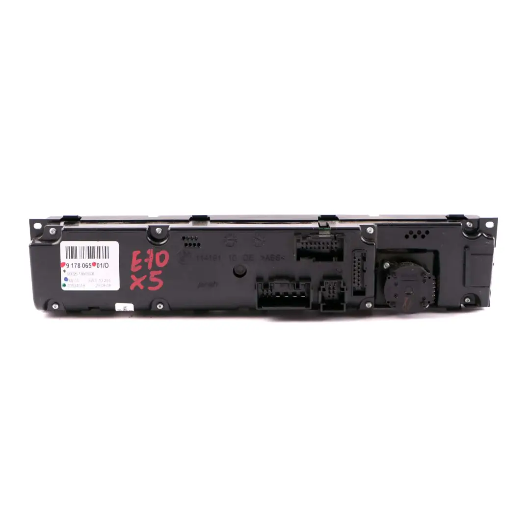 BMW X5 E70 Unidad de Control Aire Acondicionado Automático Módulo Alto - SKU 9178065 - Número de pieza 9178065