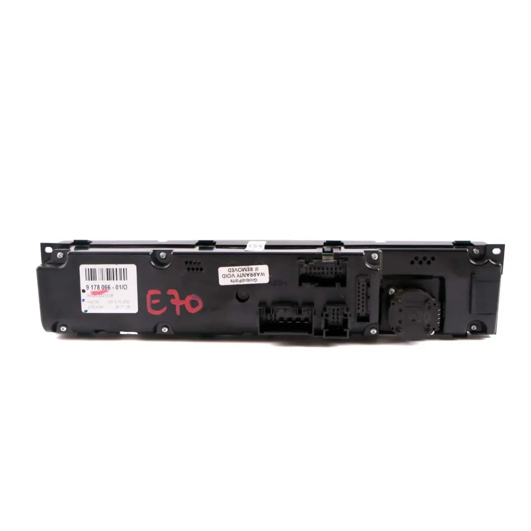 Air Control Panel BMW X5 X6 E70 E71 Unit Automatic Conditioning High - SKU 9178066 - Part number 9219974
