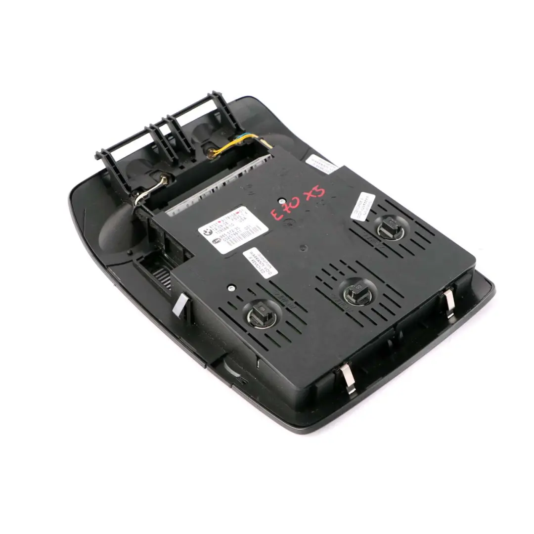 BMW X5 E70 X6 E71 Luz Techo Interior Unidad Interruptor Delantero Negro - SKU 9178158 - Número de pieza 9178158