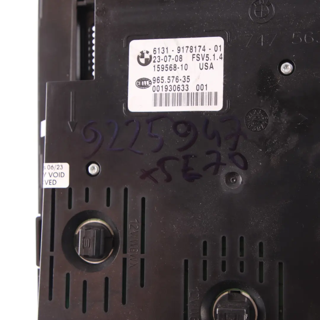  Roof Light BMW X5 E70 X6 E71 Front Reading Lamp Switch Unit Button Black - SKU 9178174 - Part number 9178174
