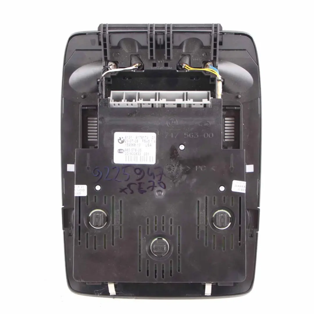  Roof Light BMW X5 E70 X6 E71 Front Reading Lamp Switch Unit Button Black - SKU 9178174 - Part number 9178174