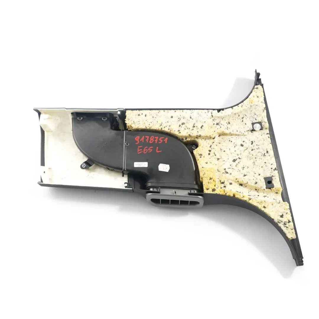 Osłona Słupka Dolna Lewa Czarna do BMW E65 o numerze 9178751 BMW E65 Osłona Słupka Dolna Lewa Czarna - SKU 9178751 - Numer Części 9178751