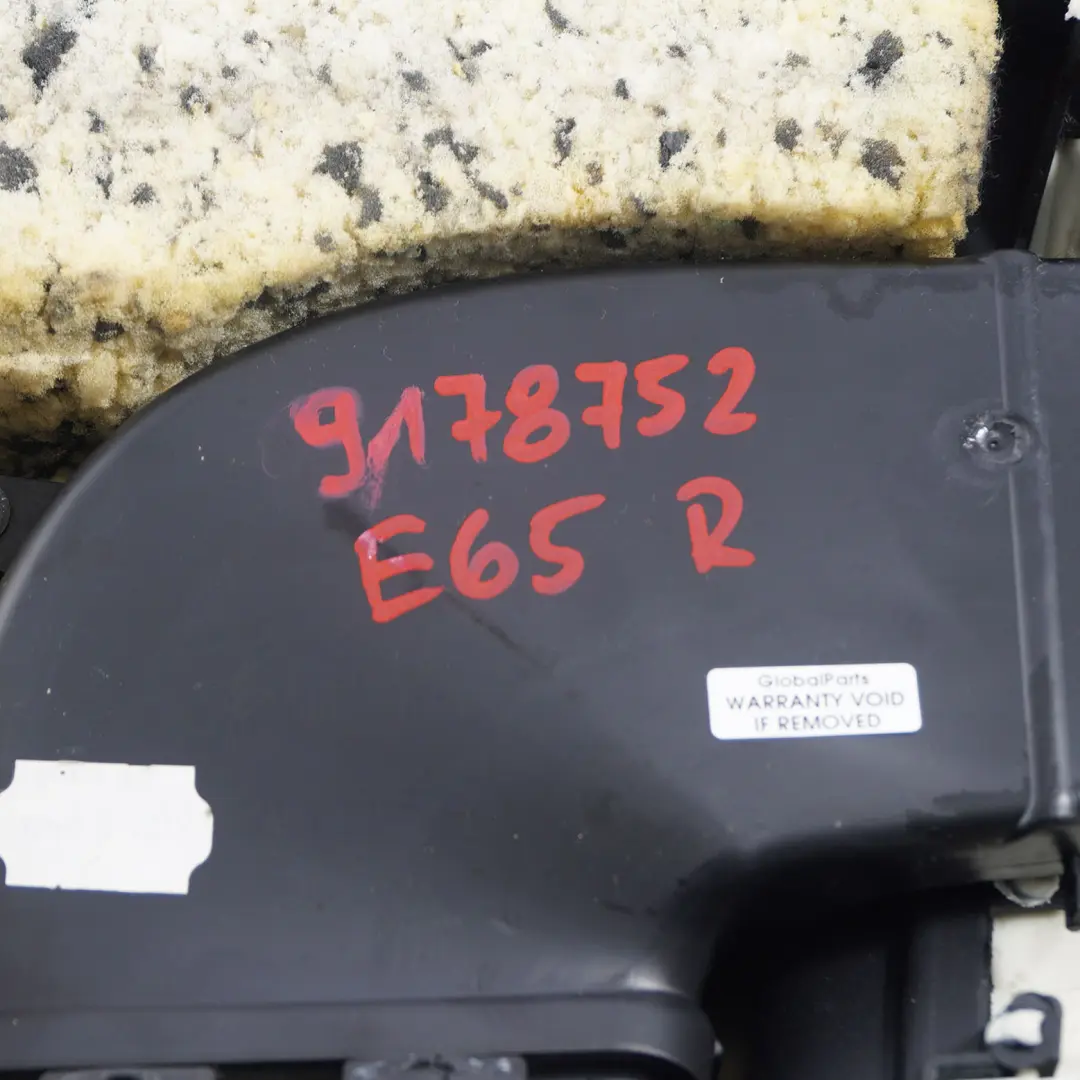 BMW E65 Cover Trim Panel Pillar Lower Centre Column Right O/S Black - SKU 9178752 - Part number 9178752