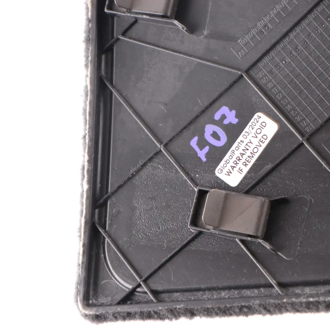 Trim BMW F07 Centre Console Bottom Panel Carpet Front Left N/S Black to with Part number 9187509 Trim BMW F07 Centre Console Bottom Panel Carpet Front Left N/S Black - SKU 9178801 - Part number 9187509