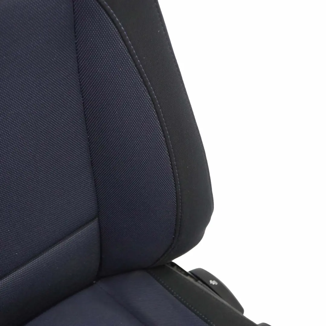 Interior Tela Asiento Delantero Izquierdo con Airbag Azul Monaco para BMW E87 LCI con número de pieza 9179067 BMW E87 LCI Interior Tela Asiento Delantero Izquierdo con Airbag Azul Monaco - SKU 9179067 - Número de pieza 9179067