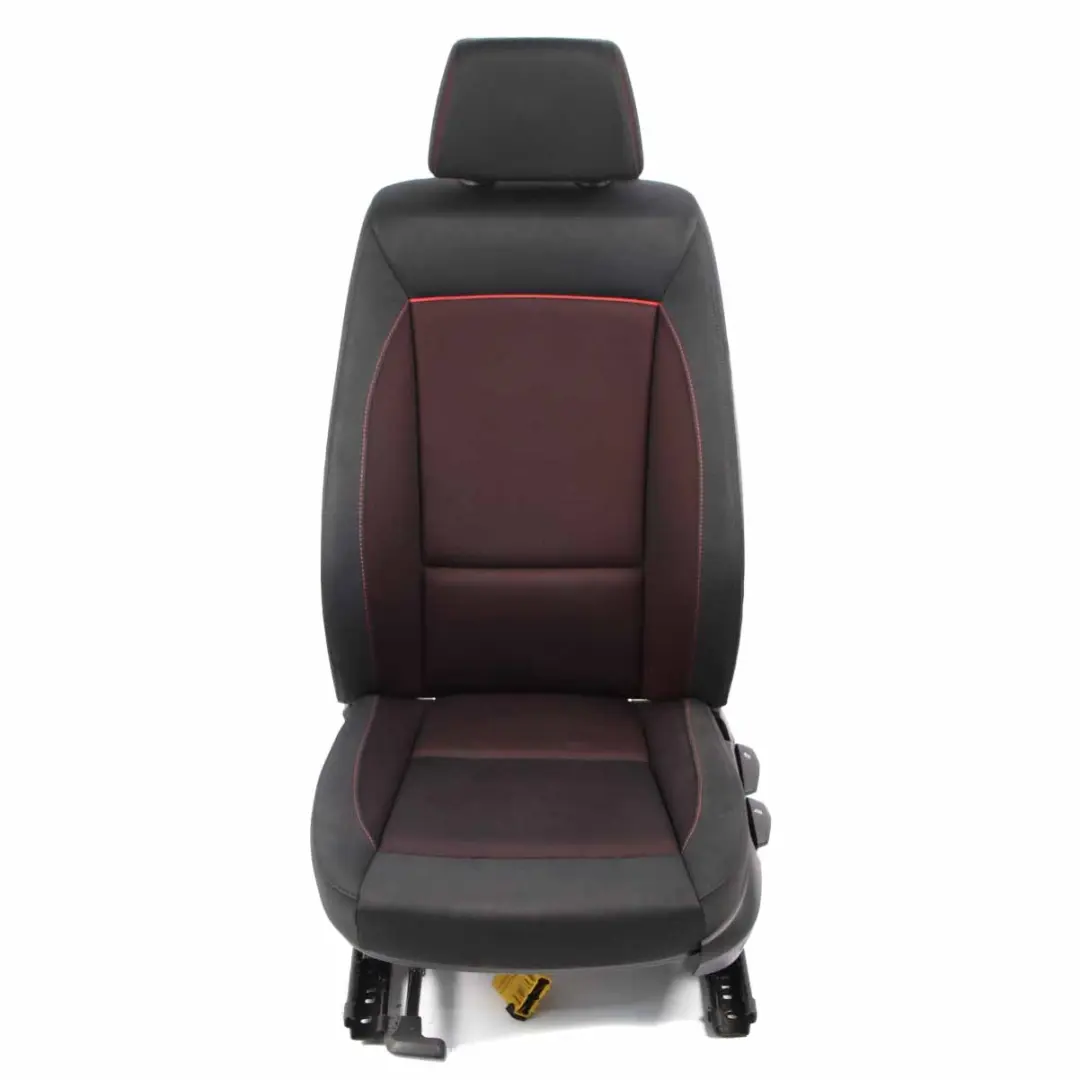 BMW E87 LCI Front Seat Heated Cloth Fabric Network Cranberry Red Rot Left N/S - SKU 9179069-1 - Part number 9179069
