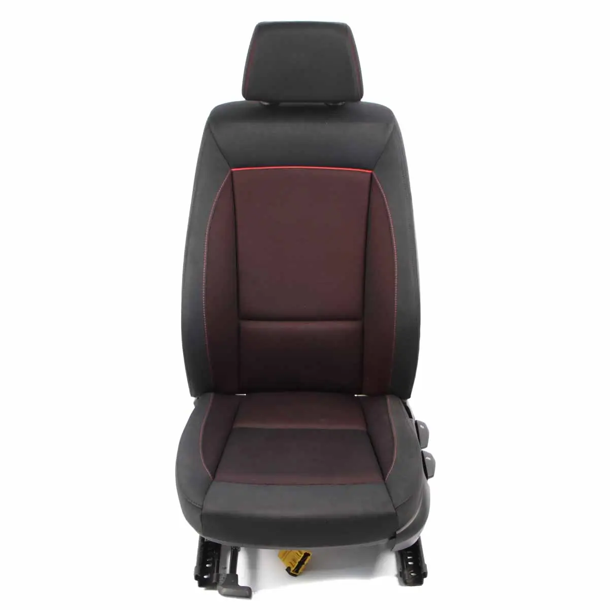 BMW E87 LCI Sedile Anteriore Riscaldato Tessuto Rete Mirtillo Rosso Rot Sinistra