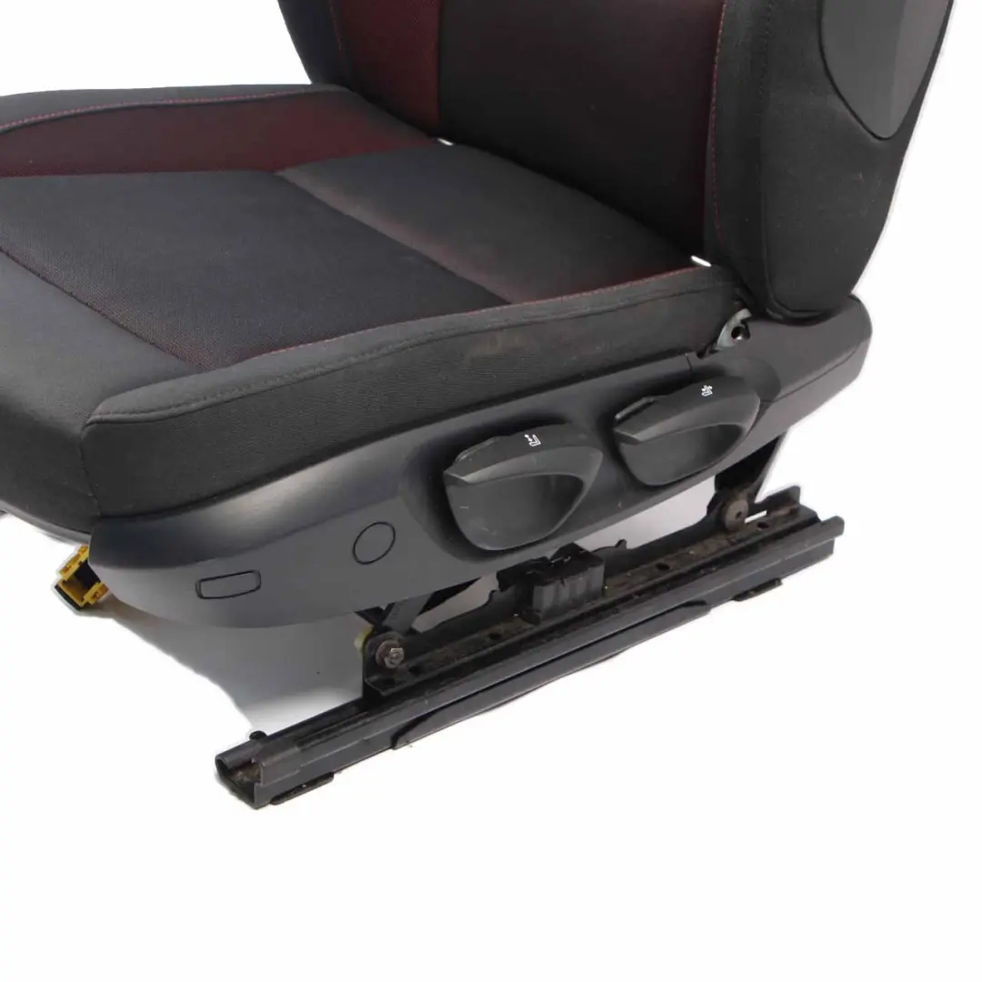  Front Seat BMW E87 LCI Heated Cloth Left N/S Fabric Network Cranberry Red Rot - SKU 9179069-1 - Part number 9179069