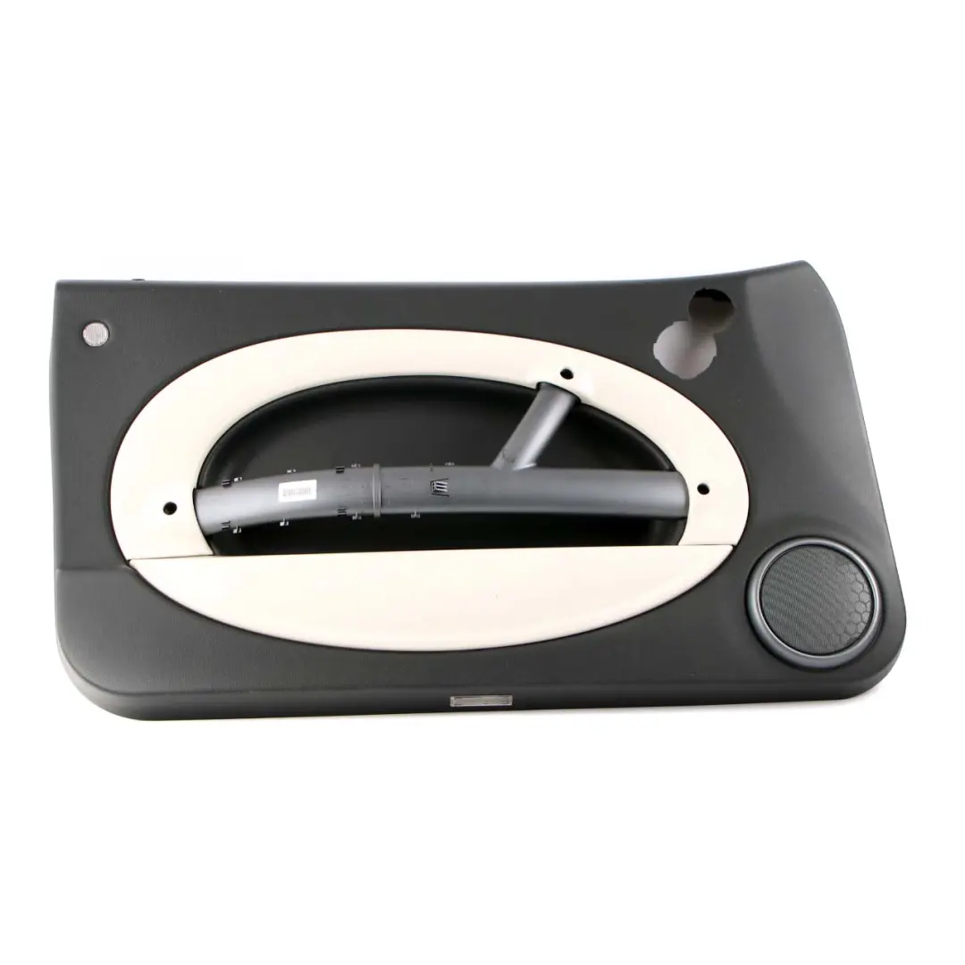 Front Left N/S Door Card Trim Panther Black Pepper White to Mini R50 R52 R53 with Part number 9179163 Mini R50 R52 R53 Front Left N/S Door Card Trim Panther Black Pepper White - SKU 9179163 - Part number 9179163