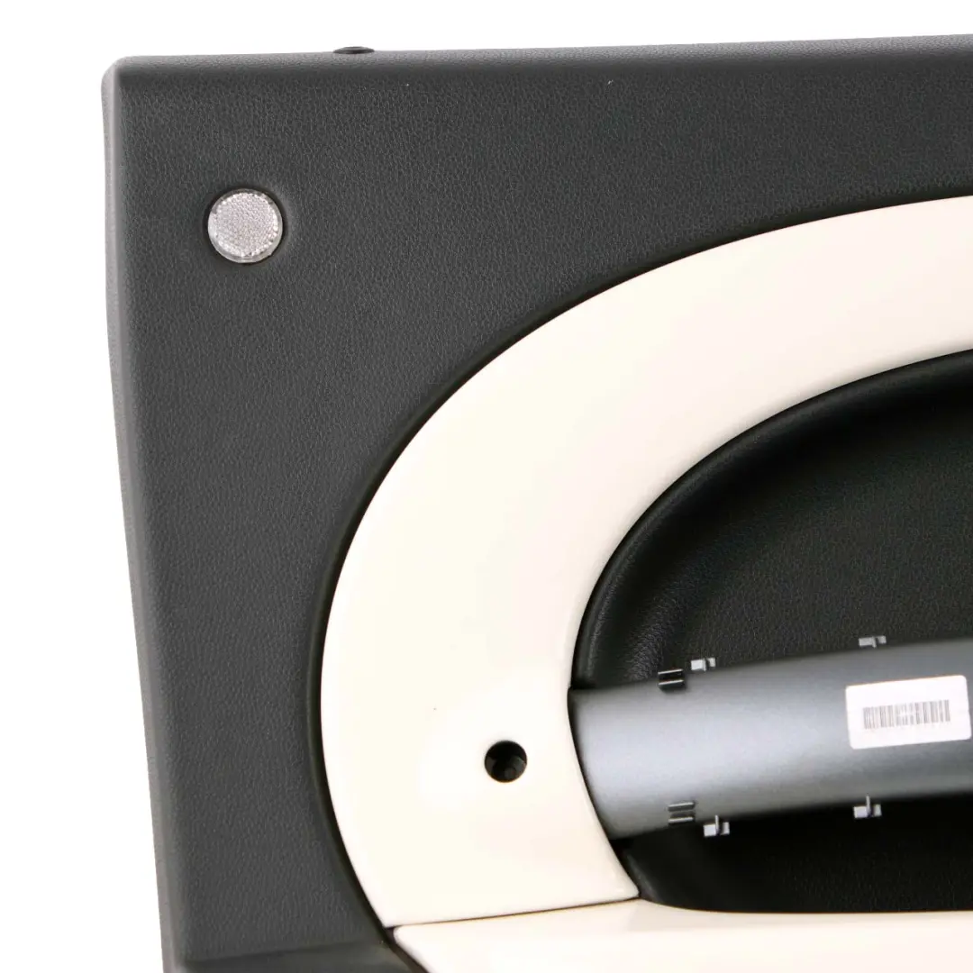 Front Left N/S Door Card Trim Panther Black Pepper White to Mini R50 R52 R53 with Part number 9179163 Mini R50 R52 R53 Front Left N/S Door Card Trim Panther Black Pepper White - SKU 9179163 - Part number 9179163