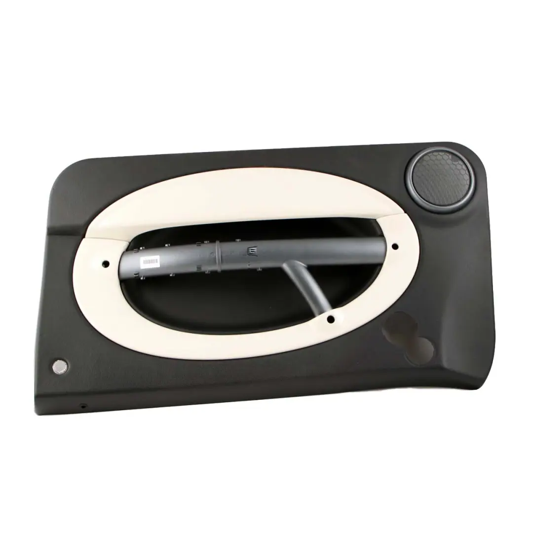 Front Right O/S Door Card Trim Panther Black Pepper White to Mini R50 R52 R53 with Part number 9179164 Mini R50 R52 R53 Front Right O/S Door Card Trim Panther Black Pepper White - SKU 9179164 - Part number 9179164