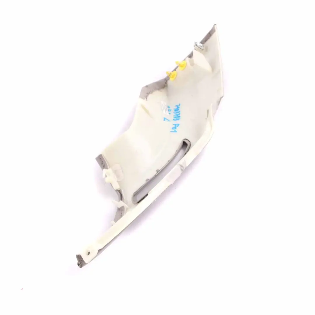 Trim Seatbelt Panel Left N/S Seat Belt Everest Grey to BMW F01 LCI Cover with Part number 9179855 BMW F01 LCI Cover Trim Seatbelt Panel Left N/S Seat Belt Everest Grey - SKU 9179855 - Part number 9179855