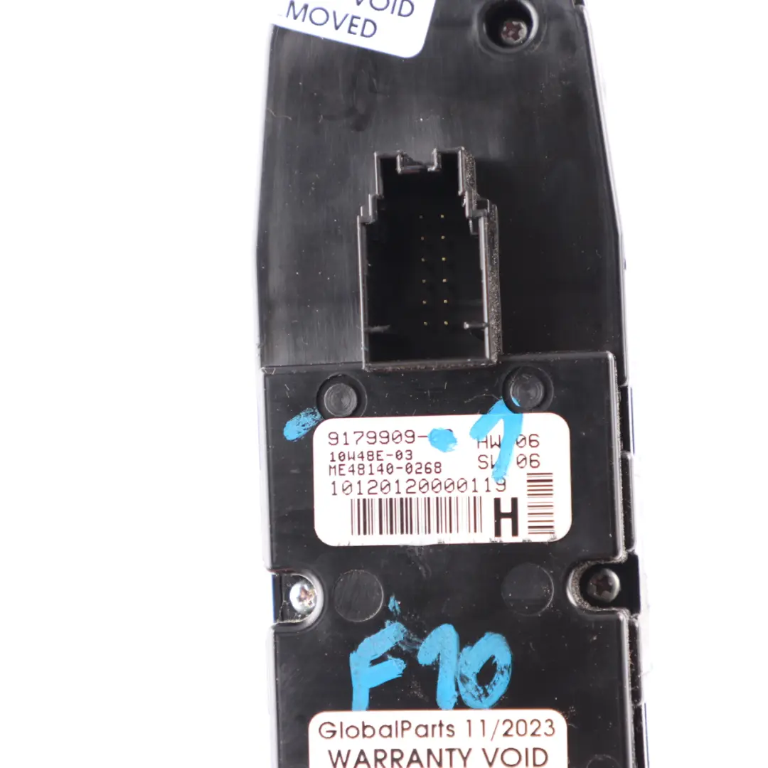 BMW F10 F11 Interruttore alzacristalli Unità controllo operativo Modulo - SKU 9179909-1 - Numero di parte 9179909