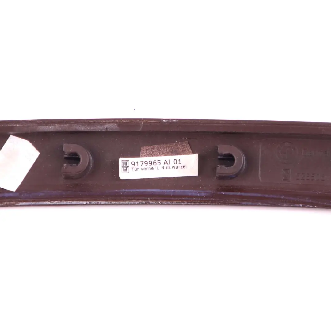 Door Trim Strip BMW E90 E91 LCI Decor Front Left N/S Cover Burr Walnut to with Part number 9179965 Door Trim Strip BMW E90 E91 LCI Decor Front Left N/S Cover Burr Walnut - SKU 9179965 - Part number 9179965