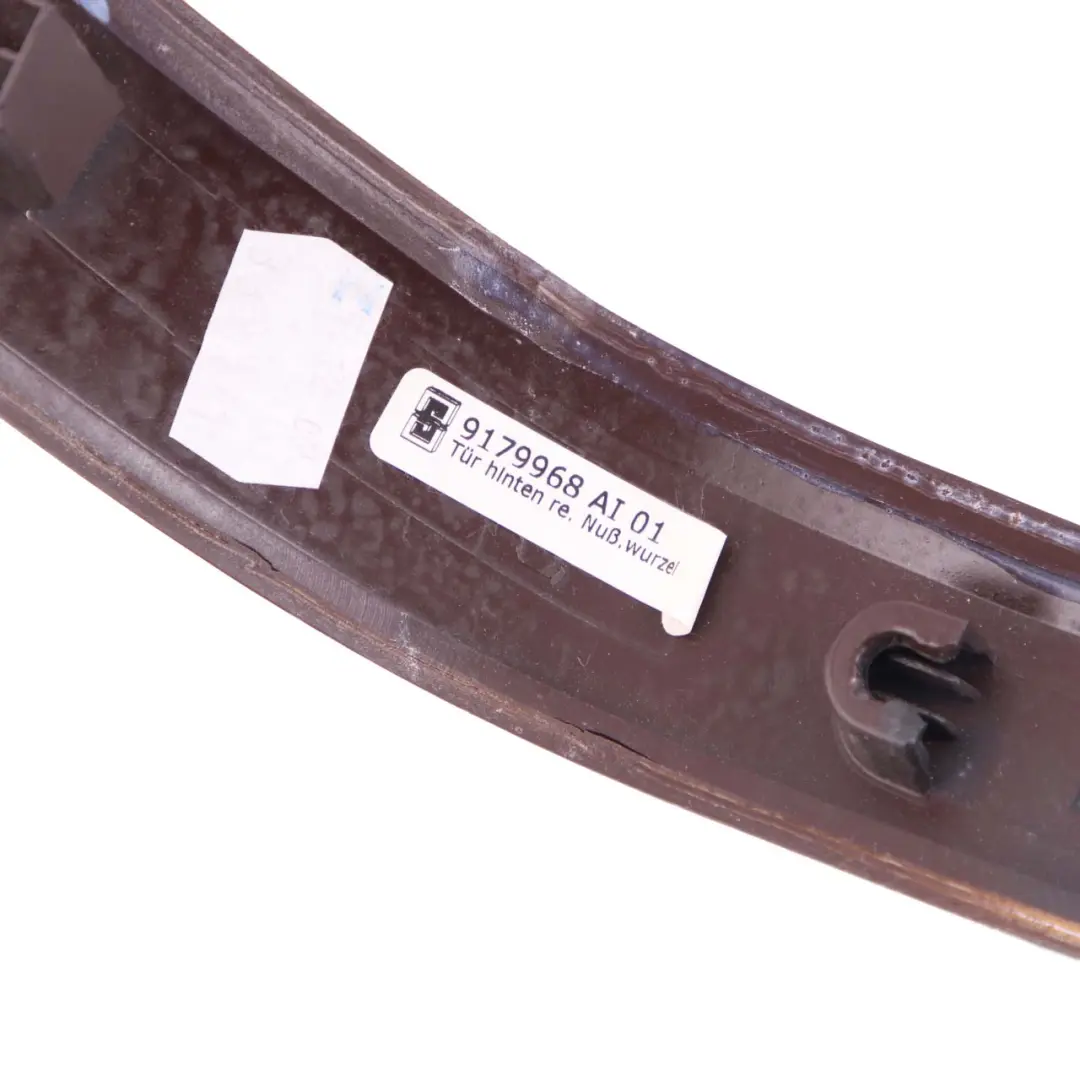  Door Trim Strip BMW E90 E91 LCI Decor Rear Right O/S Cover Burr Walnut - SKU 9179968 - Part number 9179968