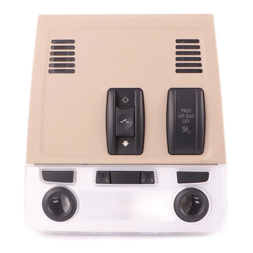 Roof Light Front Interior Reading Lamp Switch Panel Beige to BMW E92 with Part number 9180042 BMW E92 Roof Light Front Interior Reading Lamp Switch Panel Beige - SKU 9180042 - Part number 9180042