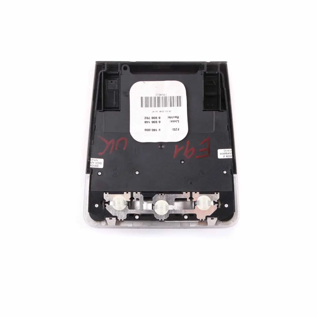BMW E84 E91 Switch Unit Roof Light Control Headliner Module Black - SKU 9180059 - Part number 9180059