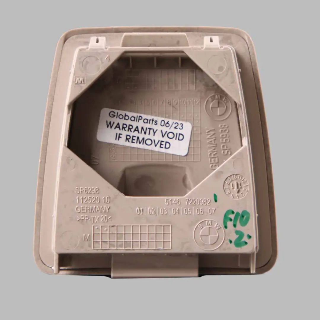  Isofix Cover BMW F01 F10 Rear Seat Child Safety Latch Trim Veneto Beige 7220982 - SKU 9180238 - Part number 9180238