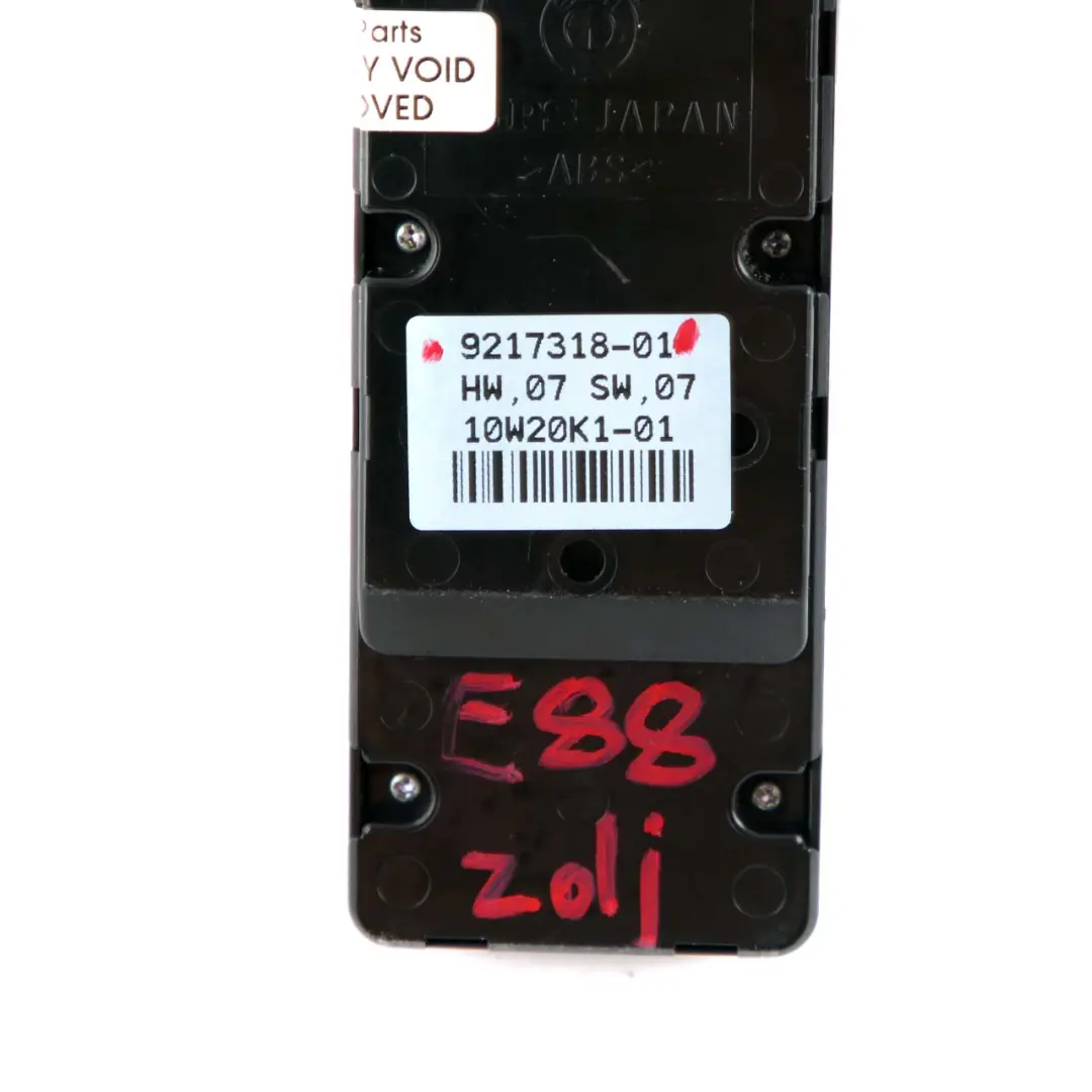 Pulsante interruttore alzacristalli elettrici destra conducente per BMW E88 con numero di parte 9180294 BMW E88 Pulsante interruttore alzacristalli elettrici destra conducente - SKU 9180294-1 - Numero di parte 9180294