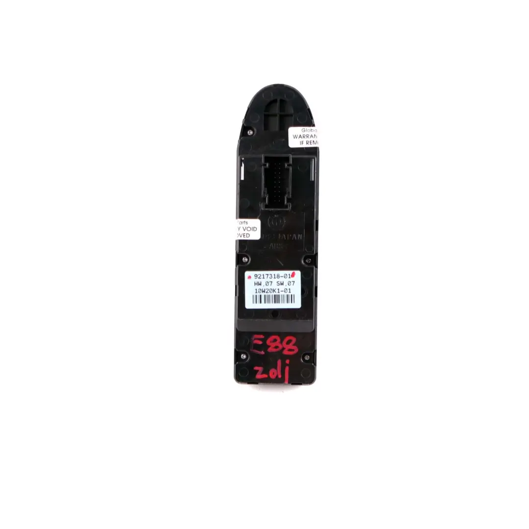 BMW E88 Bouton de Commutateur Lève-Vitre Pliable Droit Conducteur - SKU 9180294-1 - Numéro de pièce 9180294