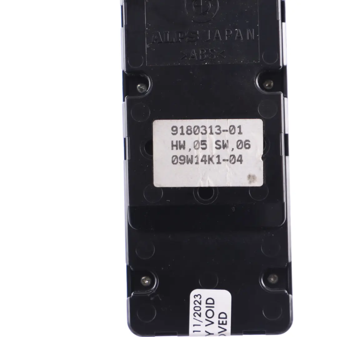 Switch Window Lifter BMW E93 Cabrio Control Driver's Side to with Part number 9180313 Switch Window Lifter BMW E93 Cabrio Control Driver's Side - SKU 9180313-1 - Part number 9180313