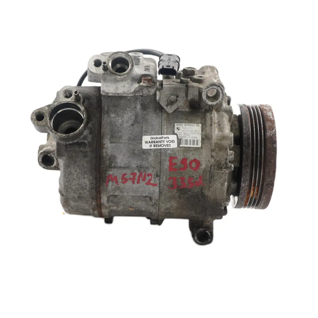 Condizionata BMW E60 E90 335d 530d Diesel M57N2 A/C 9118602 per Compressore Aria con numero di parte 6935613 Compressore Aria Condizionata BMW E60 E90 335d 530d Diesel M57N2 A/C 9118602 - SKU 9180548 - Numero di parte 6935613