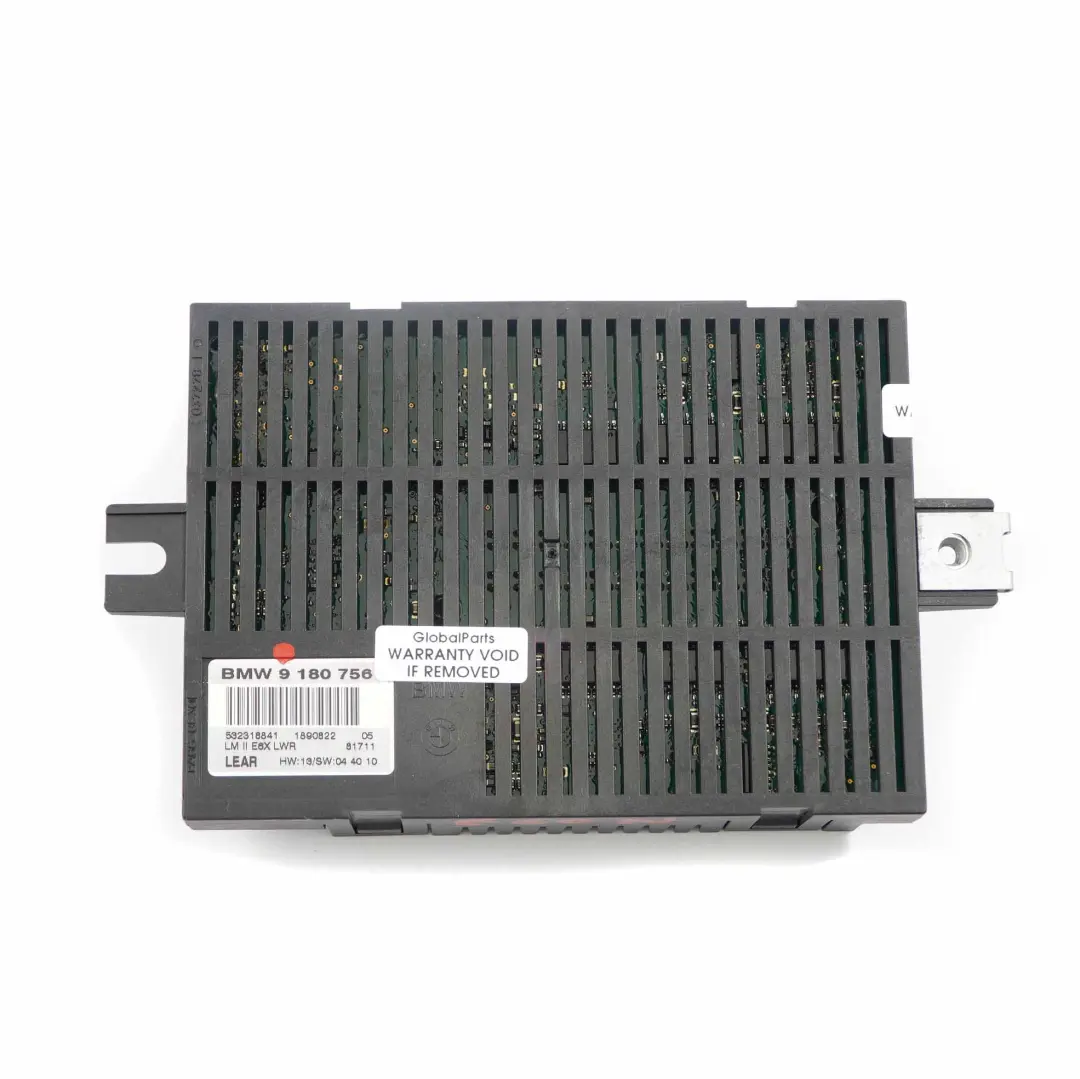 Light Control Module Unit Lear LM II E6X LWR to BMW 5 Series E61 LCI with Part number 9180756 BMW 5 Series E61 LCI Light Control Module Unit Lear LM II E6X LWR - SKU 9180756 - Part number 9180756