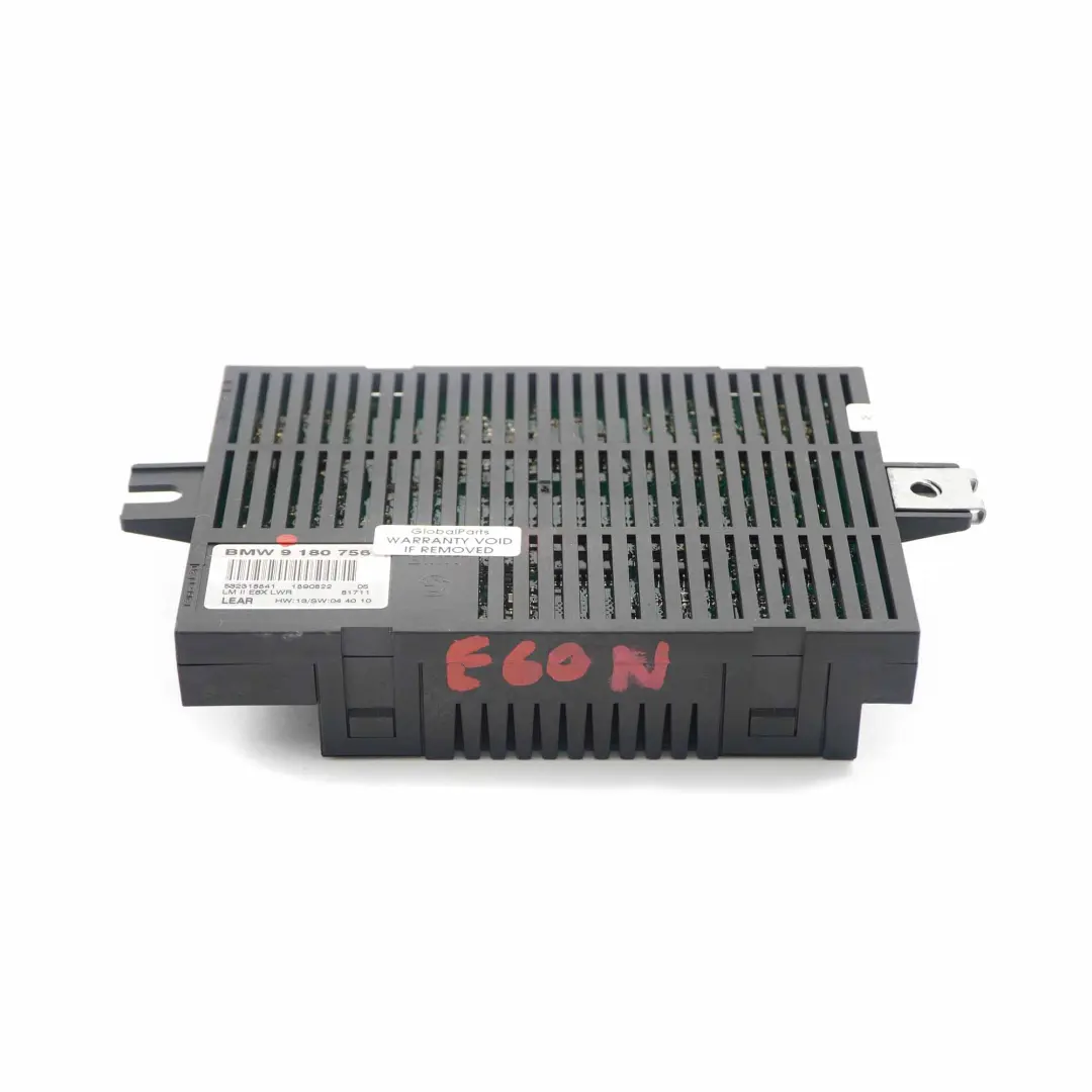 Módulo de Control de Luces Lear LM II E6X LWR para BMW E61 LCI con número de pieza 9180756 BMW E61 LCI Módulo de Control de Luces Lear LM II E6X LWR - SKU 9180756 - Número de pieza 9180756