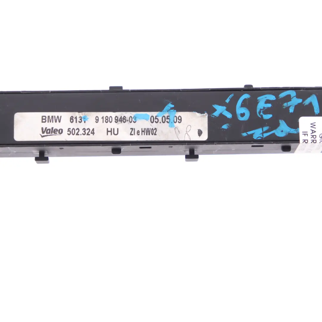 Unidad De Interruptor Panel De Control Consola Central para BMW X5 X6 E70 E71 con número de pieza 9180946 BMW X5 X6 E70 E71 Unidad De Interruptor Panel De Control Consola Central - SKU 9180946-1 - Número de pieza 9180946
