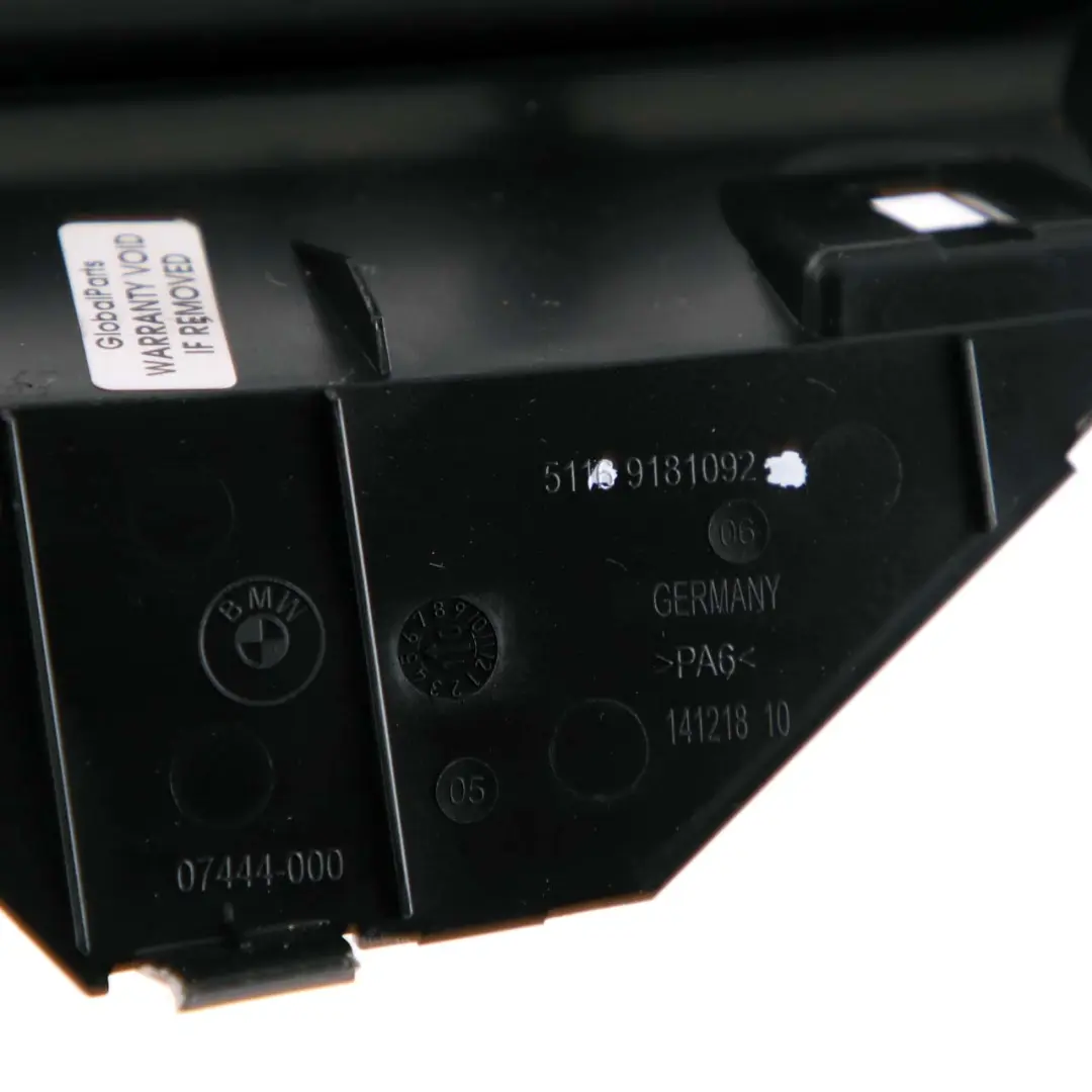 BMW F07 GT Centre Console Cover Right O/S Trim Panel Storage Tray Insert - SKU 9181092 - Part number 9181092