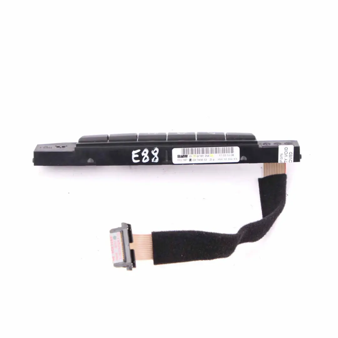 BMW E88 Panel Sterowania Przełącznik Przyciski PDC Składany Dach - SKU 9181254 - Numer Części 9181254