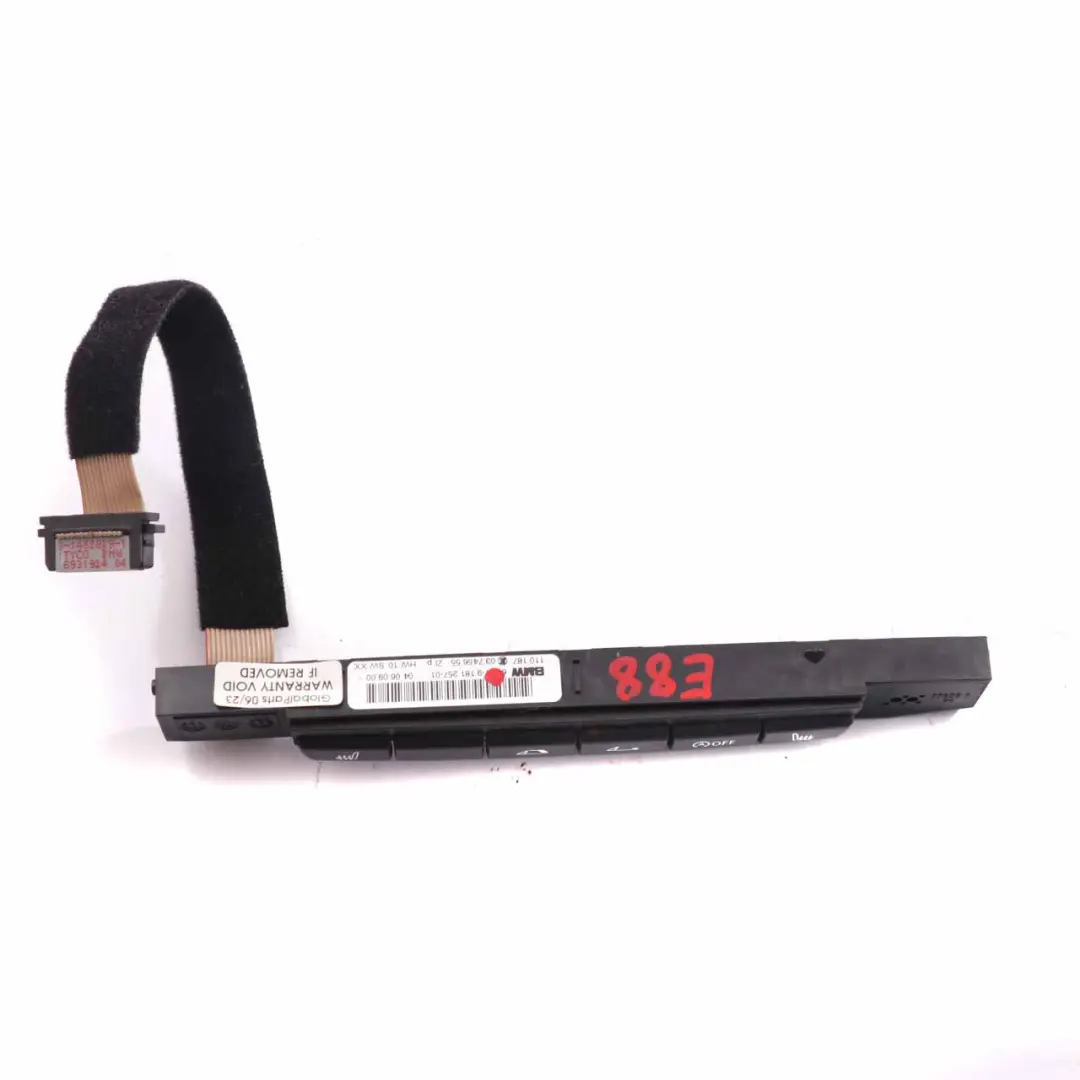 Centre Console Switch Panel Heated Seats Roof Top to BMW E88 Convertible with Part number 9181257 BMW E88 Convertible Centre Console Switch Panel Heated Seats Roof Top - SKU 9181257 - Part number 9181257