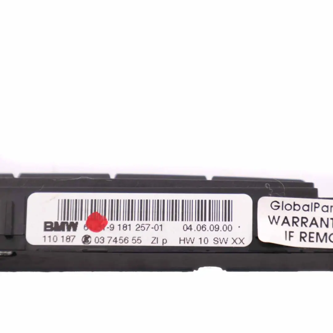 BMW E88 Convertible Consola Central Panel Asientos Calefactables Techo - SKU 9181257 - Número de pieza 9181257