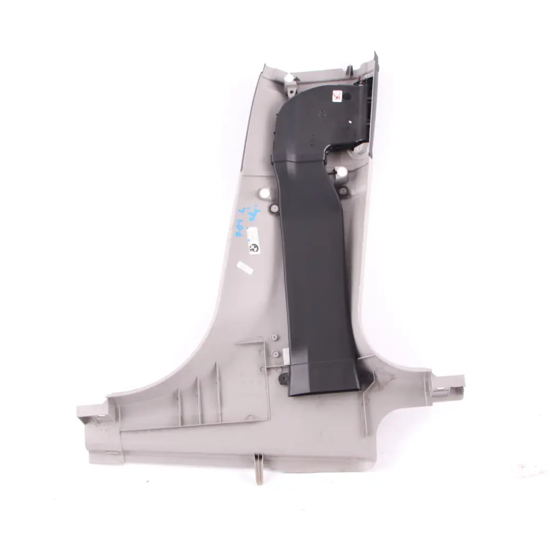 Trim Cover B Column Pillar Bottom Panelling Left Black Grey to BMW F01 F02 with Part number 9181309 BMW F01 F02 Trim Cover B Column Pillar Bottom Panelling Left Black Grey - SKU 9181309 - Part number 9181309